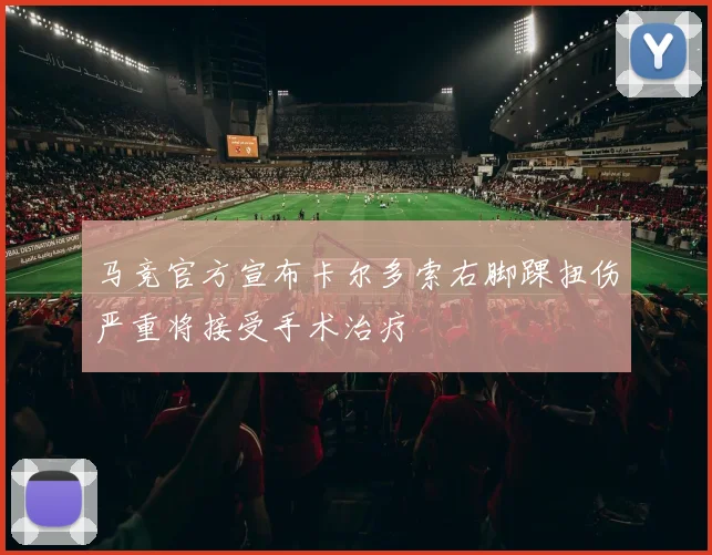 马竞官方宣布卡尔多索右脚踝扭伤严重将接受手术治疗